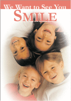 We Want to See You Smile Kids Laser Postcard - 50 Sheets