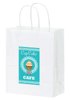 Color Evolution White Kraft Paper Supply Bag