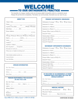 Health History Form - Blue and Black / Adult