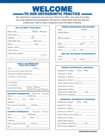 Health History Form - Blue and Black / Child