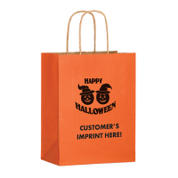 Orange Halloween Kraft Bag