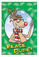 Peace Dude Holiday Greeting Card - Qty 50 Peace Dude Holiday Greeting Card - Qty 50