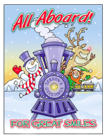 All Aboard Holiday Greeting Card - Qty 50 All Aboard Holiday Greeting Card - Qty 50