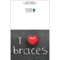 I Heart Braces Note Card Pack - Qty 25