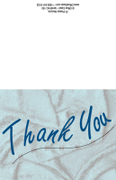 Thank You with Braces Swoosh Note Card Pack - Qty 25