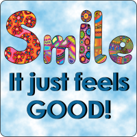 Smiles Feel Good Sticker Smiles Feel Good Sticker