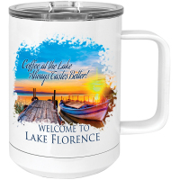 Sublimated 15oz White Mug with Handle
