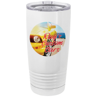 Sublimated 20oz White Steel Tumbler