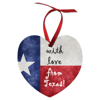 Sublimated 3" x 2.87" Heart Shaped Aluminum Ornament 