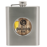 Sublimated 6oz Flask with 2" Disk Insert