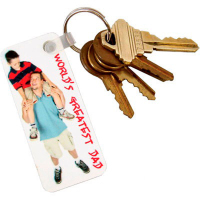 Sublimated 1.25" x 3" Plastic Key Tag