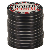 Sublimated 1.5" Poker Chip with Black Edge