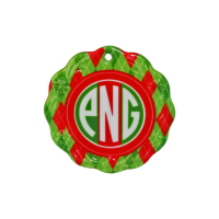 Sublimated 2.875" Wreath Edge Ornament