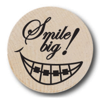 Smile Big Wooden Nickels Smile Big Wooden Nickels