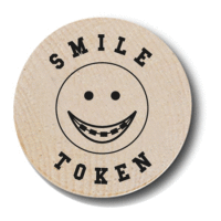 Smile Token Wooden Nickels Smile Token Wooden Nickels