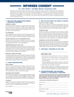 Informed Consent Form - Blue and Black