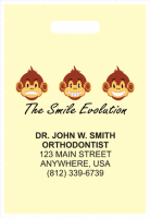 Full Color Die Cut Smile Evolution Supply Bag - 9 x 13