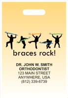 Full Color Die Cut Braces Rock Supply Bag - 9 x 13
