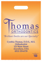 Full Color Die Cut Supply Bag with Custom Logo - 9 x 13