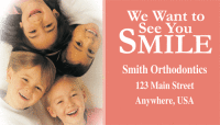 Full Color See You Smile Business Card Magnet