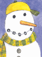 Braces Snowman Holiday Greeting Card - Qty 50 Braces Snowman Holiday Greeting Card - Qty 50