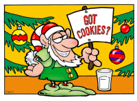 Got Cookies Holiday Postcard - Qty 100 Got Cookies Holiday Postcard - Qty 100