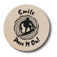 Smile Pass It On Wooden Nickels Smile Pass It On Wooden Nickels