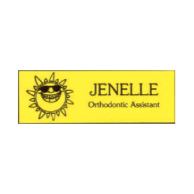 Name Tag with Sun Logo - Magnetic Back