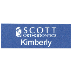 Name Tag with Custom Logo - Pin Back