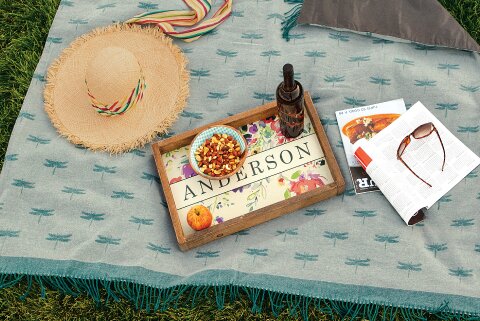 Dragonfly Picnic Blanket