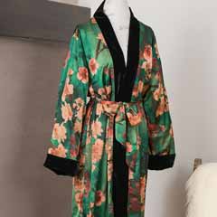 Emerald Bloom mid Kimono