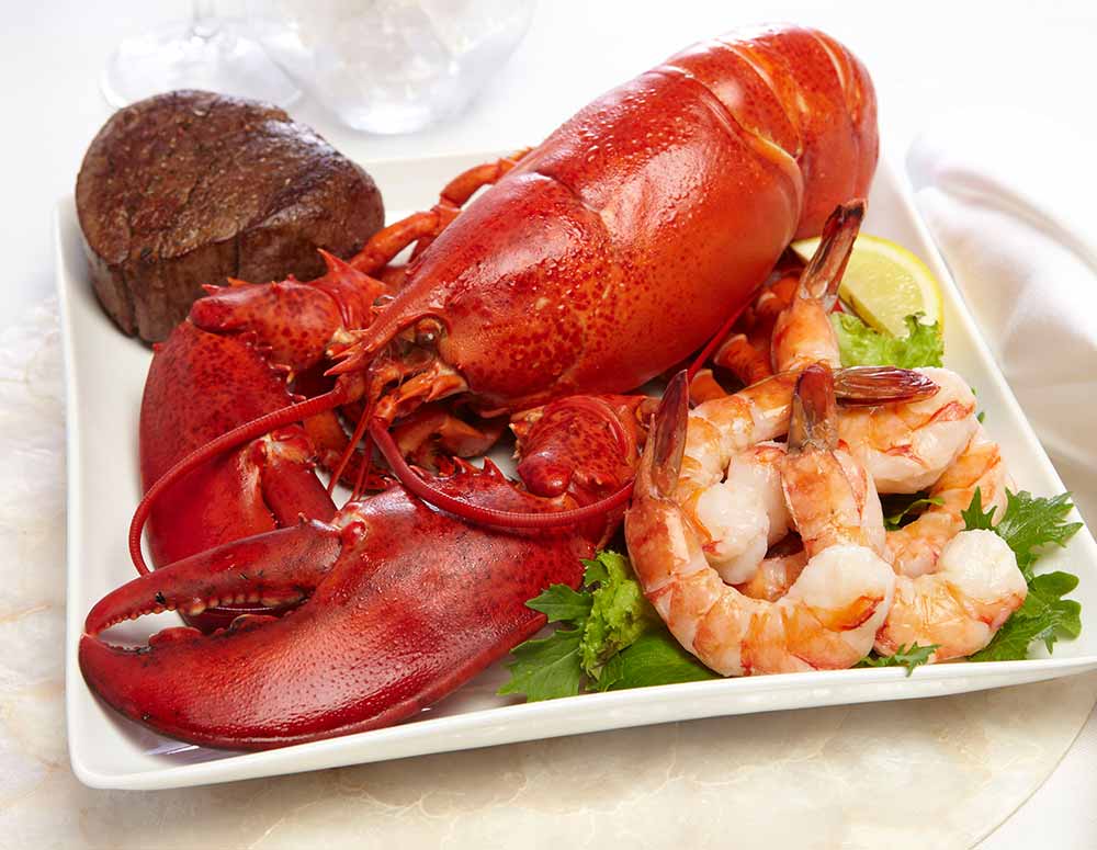 Lobster, Filet, and Shrimp Dinner Legal Sea Foods