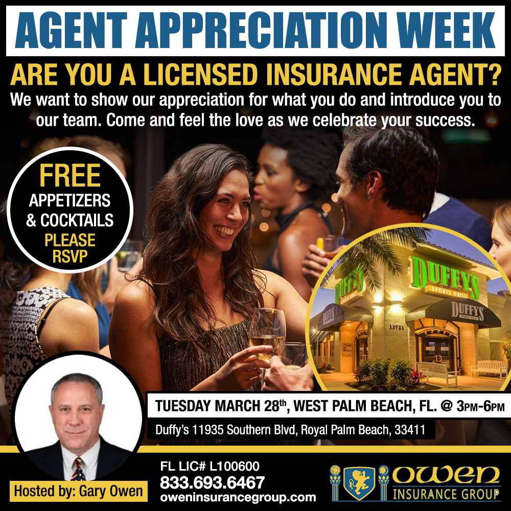 AGENT APPRECIATION WEEK Royal Palm Beach Owen Insurance Group