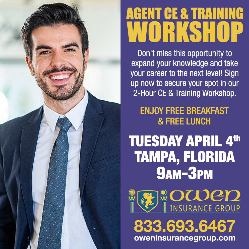 AGENT CE & TRAINING Tampa Owen Insurance Group