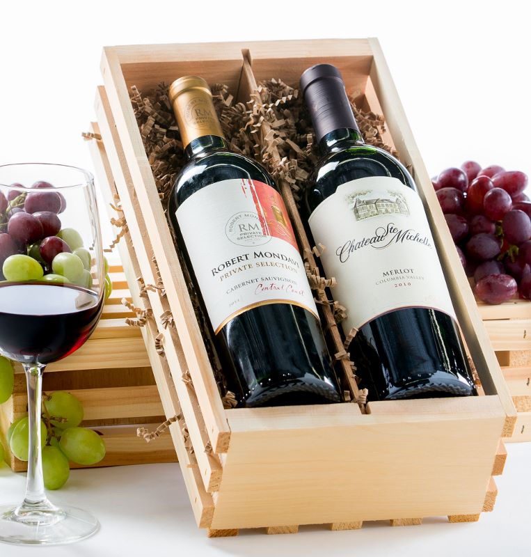 2Bottle Wine Crate Pemberton Farms Gifts