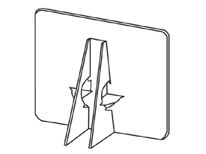 Product Image of Lineco Easel Backs Double in White 9 Inch (400 Box)
