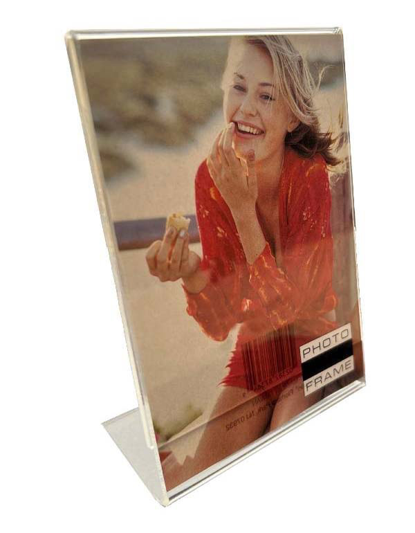 Product Image of Innovision Bent Acrylic Frame 2-1/2 x 3-1/2 Vertical Extra Sturdy