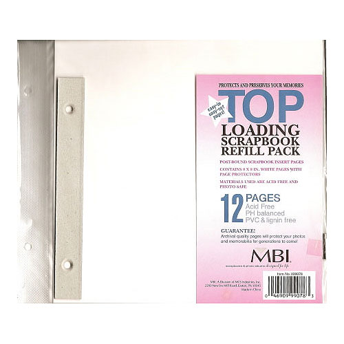 MBI 8x8 Refill Pages 4X8 Photo Album
