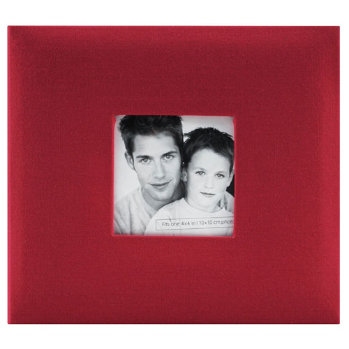 MBI Fashion Fabric 2Up 4x6 Photo Album Red Mis Quinceanera Event