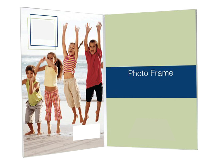 Bent Acrylic Frame 31/2x5 Double Vertical LHV Photo Album