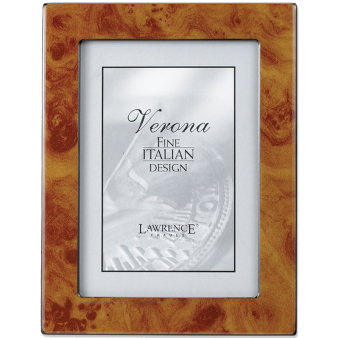 Lawrence Verona 5x7 Faux Burl Wood Picture Frame Natural Lawrence
