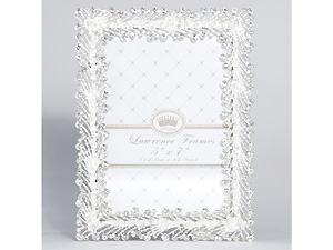 Product Image of Lawrence 5x7 Jasmond Silver Metal & Crystal Spray Frame