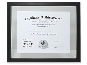 Product Image of Lawrence 11x14 Multi Use Black Float Document Frame