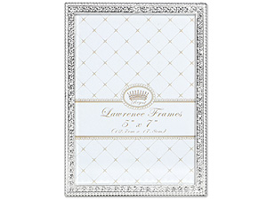 Product Image of Lawrence Sarah 5x7 Silver Metal & Crystal Frame