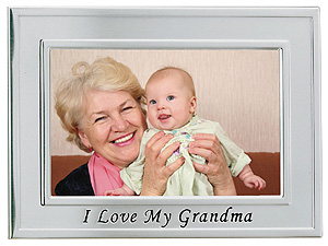 Product Image of Lawrence 4x6 Silver Sentiments I Love Grandma Frame