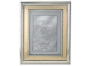 Product Image of Lawrence Silver Plated Metal Frame With Gold For 5x7