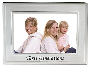 Product Image of Lawrence 4x6 Silver Sentiments Three Generations Frame