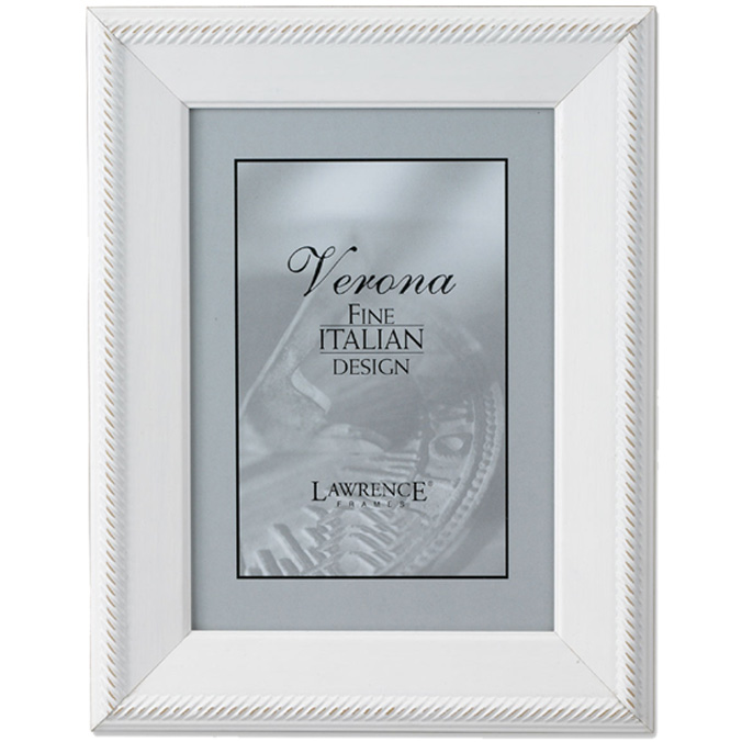 Lawrence 5x7 Tuxedo Wood Picture Frame White Tay Photo Album Royal