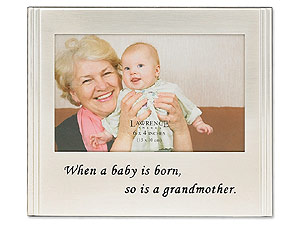 Product Image of Lawrence 4x6 Silver Sentiments Baby & Grandmother Frame