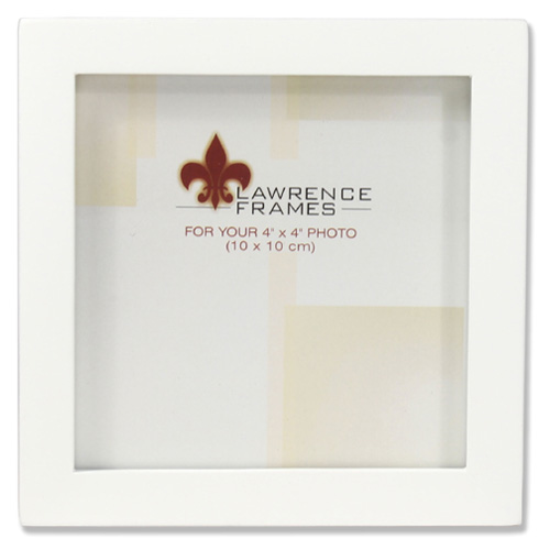 Lawrence 4x4 Gallery Collection Wood Picture Frame White Tay Photo